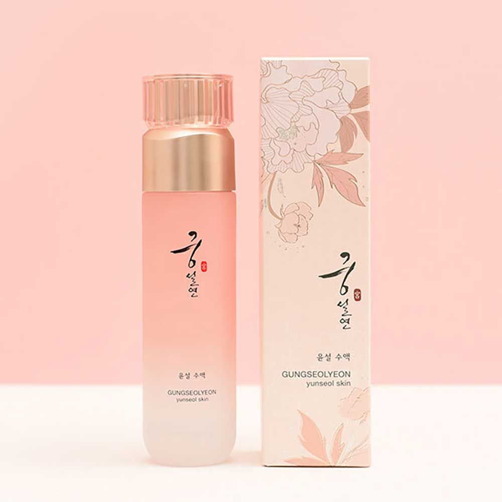 Coréana GUNGSEOLYEON Yunseol Skin Toner 120ml – Herbal Toner with Adenosine for Firm, Hydrated, and Radiant Skin Texture Refinement _ Made in KOREA